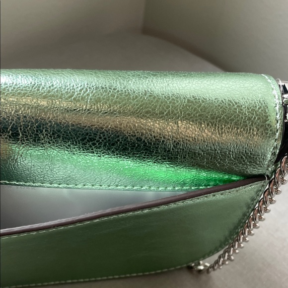 Kate Spade Metallic Seawater Green Crossbody Bag NWT - Picture 4 of 15
